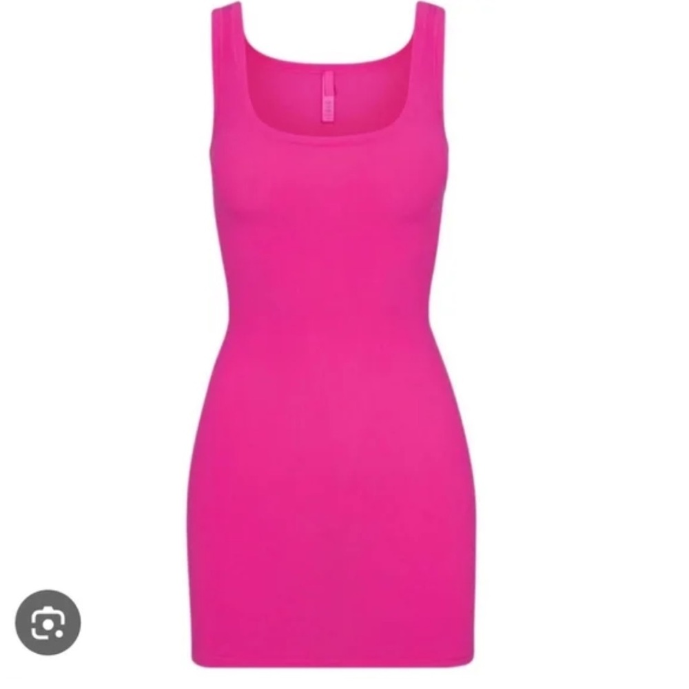 Vibrant Pink Sleeveless Dress